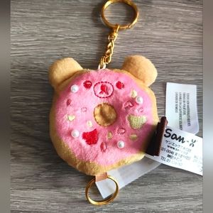 Rilakkuma Pink Donut Keychain